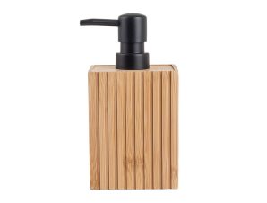 ESTIA Αντλία Κρεμοσάπουνου με Dispenser Τετράγωνο Bamboo Essentials 8.2×7.5×17.5cm 02-13080