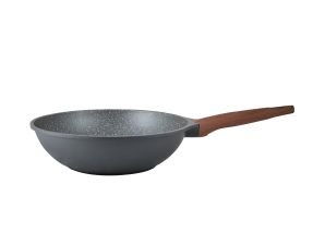 Τηγάνι Wok 01-1223 Stone 28Cm Χυτό Αλουμίνιο Anthracite Estia