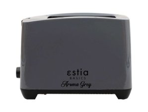 Φρυγανιέρα 2 Θέσεων Aroma 06-12243 750W 25x14x17,1cm Grey Estia