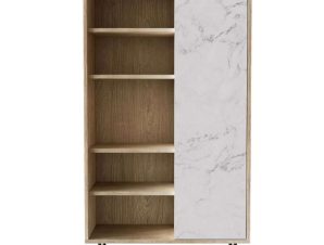 Βιβλιοθήκη Stockholm 28-0231 90×39,5x160cm Sonoma-White Liberta