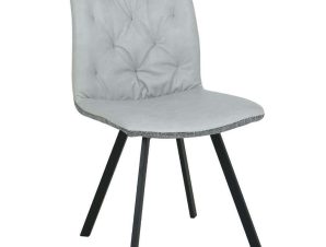 Καρέκλα Due Facce 03-1015 60x46x88cm Cream-Grey