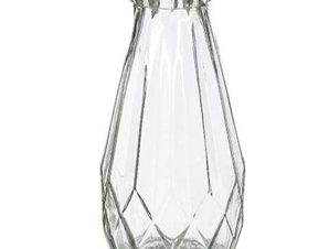 Βάζο Γυάλινο Zena 02.1110685 14x24cm Clear Plastona