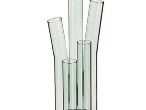 Βάζο Γυάλινο 5 Θέσεων 02.1110536 20cm Clear Plastona