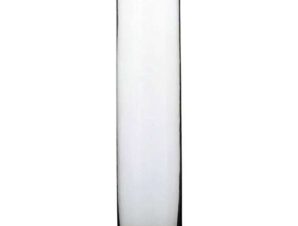 Βάζο Γυάλινο Carly 02.1041806 9x40cm Clear Plastona