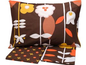 Σεντόνια Μονά (Σετ) 160X260 Sunshine Cotton Feelings 2010 Brown Χωρίς Λάστιχο (160×260)