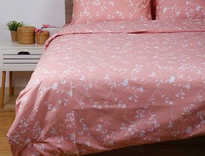 Σεντόνια Μονά (Σετ) 165X270 Sunshine Cotton Feelings 924 Pink Χωρίς Λάστιχο (165×270)