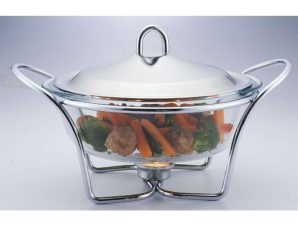 Πυρίμαχο Σκεύος Με Βάση Ρεσώ Ring 723013 30×24,5×19,5cm Clear-Inox Marva