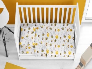 Πάπλωμα Βρεφικό Honey Bee 545 White-Yellow DimCol