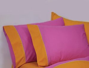 Σετ Πάπλωμα Υπέρδιπλο 240×250 COLOUR BLOCKING ORCHID/GOLD Palamaiki