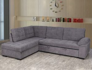 Καναπές Κρεβάτι Jade Αριστερή Γωνία Dark Grey HM3144.02L