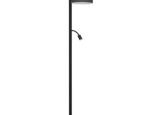 Φωτιστικό Δαπέδου Foligno 390068 34,5×26,5x180cm Led 380lm 3000K Black Eglo