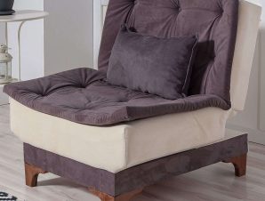 Πολυθρόνα – Κρεβάτι 867UNQ1028 75x85x90cm Anthracite-Cream