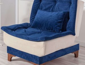 Πολυθρόνα – Κρεβάτι 867UNQ1035 75x85x90cm Dark Blue-Cream