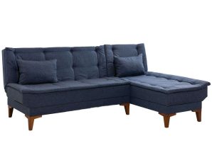 Καναπές – Κρεβάτι Γωνιακός Santo 867UNQ1664 225x85x86cm Dark Blue