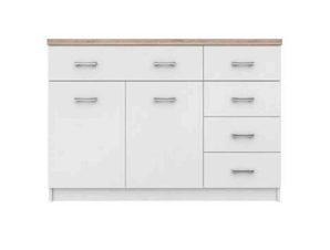 Μπουφές Top Mix 2D5S White-Sonoma 120X33X85 cm TO-KOM2D5SWH