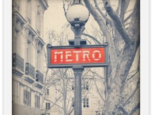 Μετρό στο Παρίσι, Πόλεις – Ταξίδια, Πίνακες σε καμβά, 40 x 40 εκ.