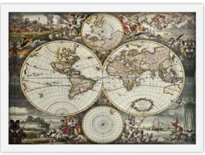 Ημισφαίρια του κόσμου, Πόλεις – Ταξίδια, Πίνακες σε καμβά, 20 x 15 εκ.