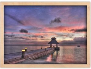 Ηλιοβασίλεμα στον Ινδικό ωκεανό, Μαλδίβες, Πόλεις – Ταξίδια, Πίνακες σε καμβά, 20 x 15 εκ.