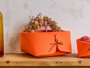 Καλάθι Αποθήκευσης (19x19x11.5) Z-L Orange 14456