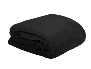 Κουβέρτα Fleece Ημίδιπλη (180×220) S-F Doudou Noir P35792005