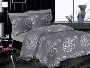 Κουβερλί Μονό 2 Τεμαχίων Le Blanc Premium Night Lotus Grey 160×240