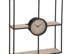 Ρολόι Τοίχου – Ράφι (50×60) A-S Clock Shelf 188029