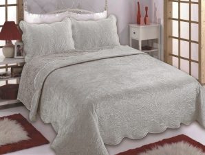 Σετ Κουβερλί Μονό 2 Τεμαχίων Silk Fashion SUPERSOFT NX2212 Light Grey 160×220