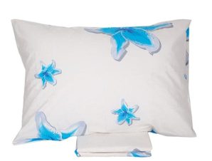 Σετ Σεντόνια Sunshine Home Cotton Feelings εμπριμέ 3022 Blue 220×260