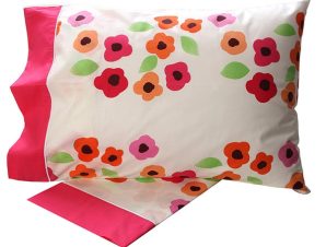 Σετ Σεντόνια Sunshine Home Cotton Feelings εμπριμέ 529 Pink 160×260