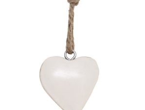 Χριστουγεννιάτικο Στολίδι (6εκ.) A-S Heart White 162940N