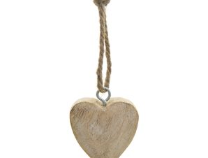 Χριστουγεννιάτικο Στολίδι (6εκ.) A-S Heart Wood 162940R